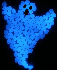 Modern High-quality Multi-color Luminous Stones Glow Dark Pebbles Outdoor Park Courtyard Landscaping Floor Paving Durable