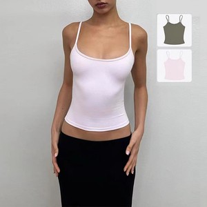 Spice Girls Pure Desire Sexy Elastic Fitness Sports Camisole Breathable Knitted Short Casual Summer Yoga Women Tank Top