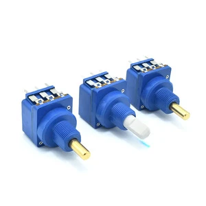 Terwin 16mm Metal or Plastic Shaft Carbon Film Dimmer adjusting Rotary Potentiometer with 10A Push Switch