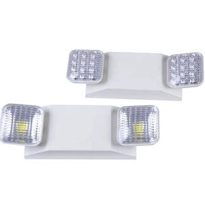 CE RoHS Approved LED Emergency Lighting Fixture | Dual Adjustable Heads | 3.7V 2200mAh Battery | 260 Lumens