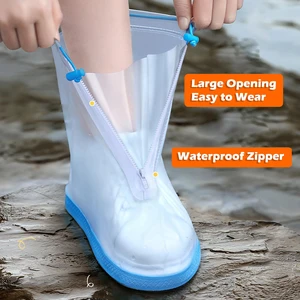 USA Direct HK PVC Safety Shoe Covers Waterproof Rain Boots Pull-On Abrasion & Puncture Resistant Plain Toe