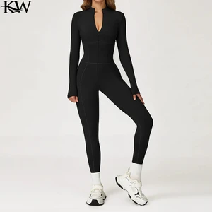 Sports Overalls Push Up Sporty Jumpsuit Woman Outfit Tracksuit Gym Set Yoga Clothes Sportswear Pink Green Grey Purple Orange New
