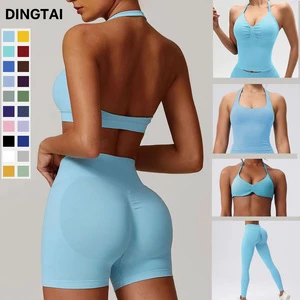 Hot New Arrival Women Seamless Rib Sportswear Active Gym Wear Set Fitness Clothing Gym Fitness Sets Women