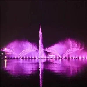 Professional Outdoor River Water Fountain Large Artificial Pool Led Musical Dancing Water Fountain