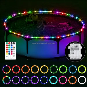 Outdoor Waterproof 17 Colors Change Light up Swimming Pool Rim LED Pool Rope Light