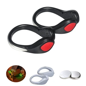 LINLI Night Running Safety Shoe Clip Light LED with CR2032 Battery 50-70 Hours Steady & Blinking Modes for Running/Cycling