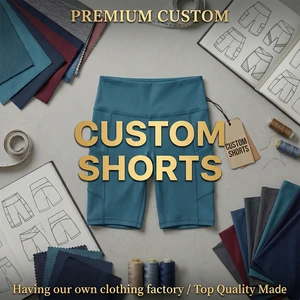 OEM One-Stop Service Plus Size High Waist Tummy Control Yoga Shorts