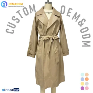 2026 Q&D OEM Custom Logo PU Long Length Windcoat High Quality Outwear Composite Winter Puffer Jean Denim Women's Jacket