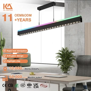 Dual-Zone RGB+CCT LED Linear Light, 3-Way Control(App/BT/Remote), Music Sync, Custom, CE/ETL, Home/Commercial
