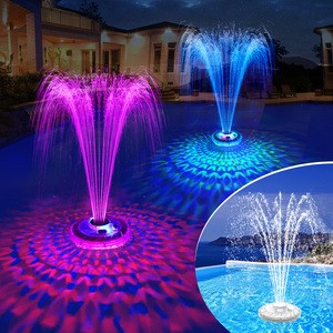 High Brightness Above Ground Inground Underwater RGB Light Show Remote Control LED IP68 Waterproof Floating Pool Fountain Lights