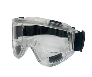 CE EN166 Comfortable Wide Vision Safety Glasses Anti-Fog PC Lens Working Eye Protection Goggles with Side Shield