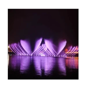 Outdoor Custom Designed Large Dance Pool Lake Swimming Pool Program Controlled Floating Lake Musical Fountain for Sale