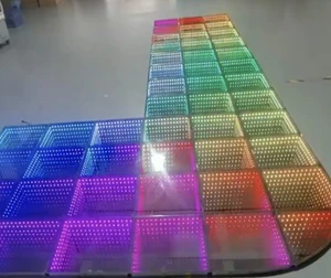 Interactive Selfie Magnetic LED Dance Floor with Steel Panels for Wedding Party Active Games 500x500