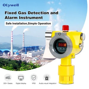 Otywell Point Type Gas Detector Sensor Modular With IP65 Waterproof Dustproof Integrated Sound Light Alarm Function