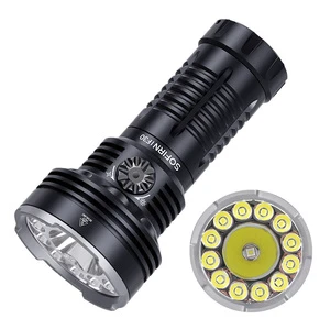 Super Bright Long Throw Waterproof 32650 12000lm Rechargeable EDC Flashlight Lamp Portable Torch With Power Bank Function