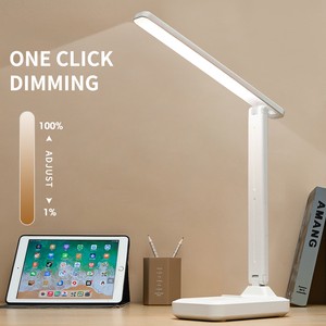 Kids Lamp Night Light for Office-DC Power Supply Modern Style Foldable LED Desk Lamp with Wireless Charger USB Charger