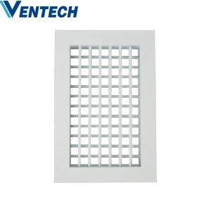 Ventech Hvac System Supply Air Grille Wall Mounted Air Grille Aluminum Adjustable Double Deflection Grilles