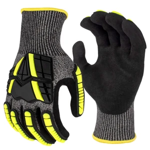 2024 New Products Level 6 Safety En388 Impact Work Cut Resistant Gloves Anti-cut