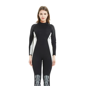 Custom OEM Surf 3mm 5mm Neoprene Wetsuit For Lady Fullsuit Back Zip Canoeing Women Wetsuit Open Style Sport Suit