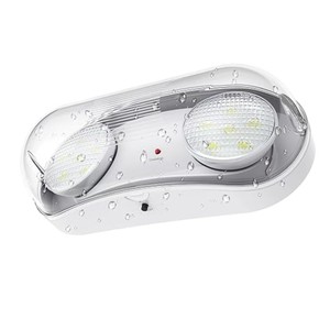 IP65 Factory High Quality Waterproof Outdoor Rechargeable LED Fire Dual Heads Emergency Light 120-Minute Battery Backup Ni-Cad