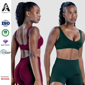 For New U-shaped High Support Crisscross Straps Push Sports Bra Beauty Back Running Outdoor Training Fitness Shockproof Bra