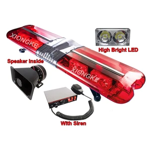 Full Size Dc12v Led Ambulance Emergency Rotating Light bar with Siren Speaker