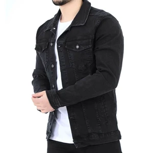 Men's Jeans Denim Jacket Autumn Winter High Quality Customizable Front Logo Windproof Breathable Cotton Casual Streetwear