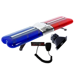 DC12V red blue ambulance emergency light bar LED warning light bar roof mount flashing lights