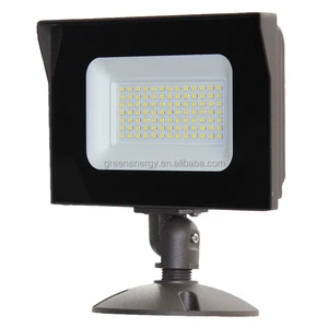 60W LED Knuckle Mount Flood Light Outdoor Security Floodlights Fixture with Base Dusk-to-Dawn Photocell Daylight 6600lm IP66