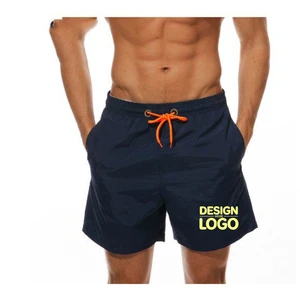 Customizable Men's Beach Shorts Team Logo Print Swim Trunks Quick Dry Breathable Casual Shorts Wholesale