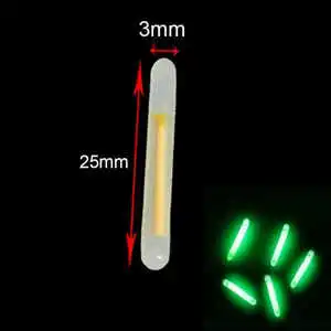 Night Fishing Glow Stick Fluorescent Light for Float & Rod Tip Carp Fishing Diameter 3.0mm 4.5mm