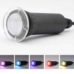 IP68 1.5 Inch Pentair Globrite Microbrite Spa Light Jandy Replacement AC12V 12W RGB RGBW Nicheless LED Pool Light Landscape Use