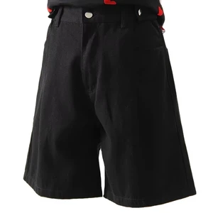 High Waist Black Denim Jean Shorts for Women Summer Regular Washed 100% Cotton Waterproof Breathable Streetwear Pants