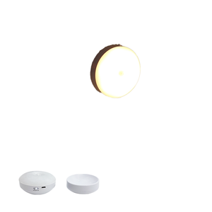 Rechargeable USB Type-C LED Night Light Touch Control Dimmable Warm White With Dusk To Dawn Sensor For Mirror Stairs Mini Size