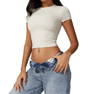 Quick Dry Yoga T-Shirt for Women - Breathable Workout Top with UV Protection, Lightweight Running Gym Top