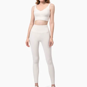 Premium Quality Women's Yoga Set-Solid Plus Size 2-Piece Design Your Own Four-Way Stretch Eco-Friendly Yoga Wear