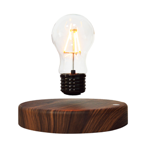 Modern DIY Levitating LED Light Bulb Floating Glass Lamp Manual Button Brown Eco-Friendly Home Living Room AC Power Smart Home