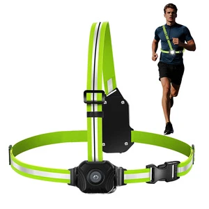 Hot Sale USB C Rechargeable Running Safety Light With High Low Flash SOS Outdoor Sports Night Run Chest Lamp