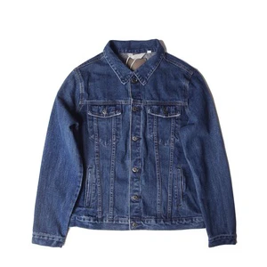 2025 New High Quality Vintage Customized Logo Blue Denim Jacket 100% Cotton Men's Windproof Wholesale OEM Canvas