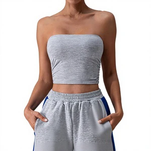 Spring Summer Women's High Support Shockproof Backless Yoga Tank Top Sexy Push-Up Fitness Sports Bra