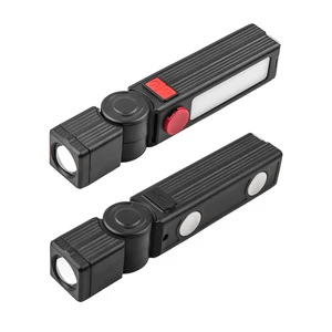LED Flashlight High Lumens Small Waterproof Zoomable Adjustable Brightness USB Rechargeable Outdoor