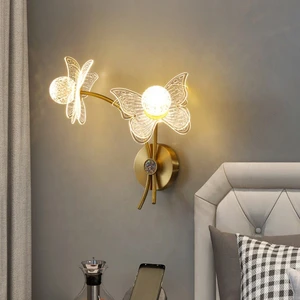Hot Sale Modern Glass Ball Style LED Wall Light Simple Hammered Table Lamps for Indoor Use for Hotels and Home Rooms