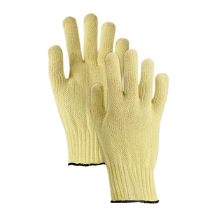 Competitive Durable Tear-Resistant Anti-Fire Flame Retardant Cut-Resistant Pure Aramid Fiber Yellow Sterile Work Safety Gloves