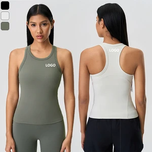 XW-D25057 New Style Round Neck High Quality Breathable Sports Soft Tops For Women Yoga Gym Running Sportswear