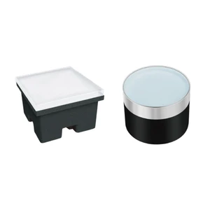 Outdoor RGBW IP67 3W 5W Toughened Glass LED Paver Brick Light Round & Square Inground LED for Road Pathway Landscape Application