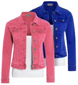 Multi-color Customization Best Selling Women's Professional Made Denim Jackets Autumn/Winter Collection Button