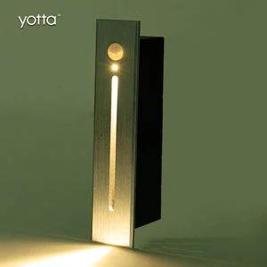 Modern 220V Automatic LED Step Light Indoor and Outdoor Motion Sensor Wall Lamp for Stairs & Garden