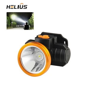 Helius Portable Long-Range Fishing Headlamp Rechargeable LED Emergency Flashlight Outdoor Camping Cycling Mining Headlight