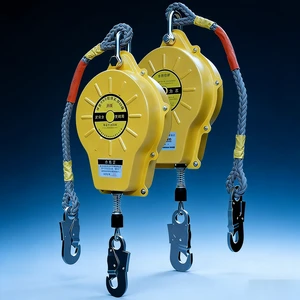 Retractable Fall Arrester 150-300kg Heavy Duty Portable Safety Fall Protection Device 5m/10m/15m High Altitude Construction Made