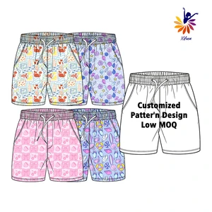 Kids Swim Shorts Boys Quick Dry Printed Swim Trunks Summer Beach Shorts For Children Soft Swimwear Low MOQ